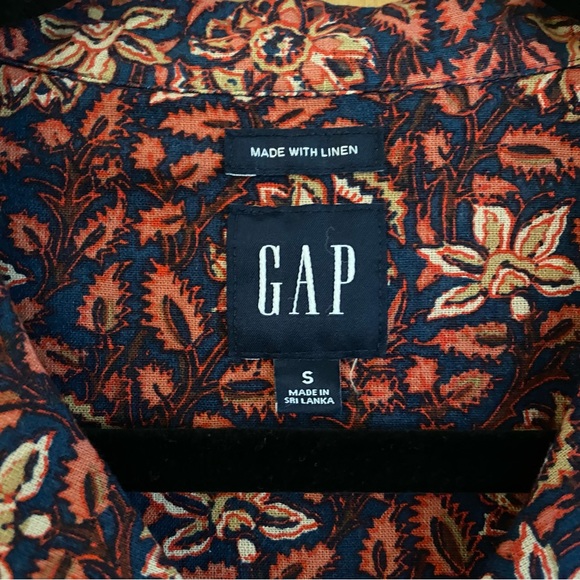 GAP Men's linen/cotton blend short sleeve shirt - Picture 2 of 5